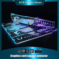 GPU Sag Graphics Card Holder Mirror Plant, Brand Belief ROG MSI AROUS AMD NVIDIA Logos 5V ARGB MB SYNC Computer Case DIY Part