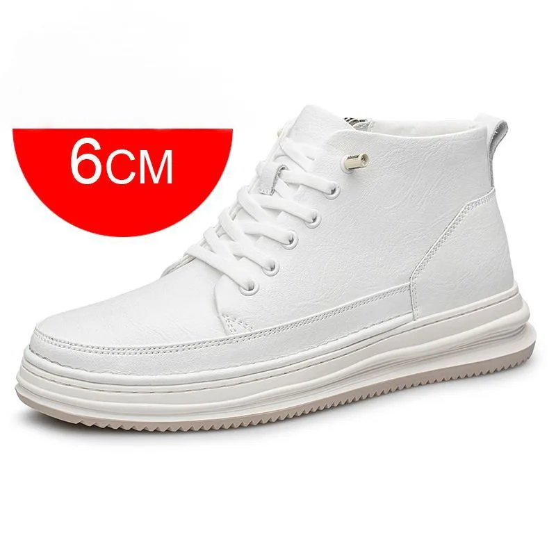 

2025 Casual Genuine Leather New Height Increasing Shoes for Men 8cm Invisible Elevator Sneakers Sport Zapatillas De Hombre