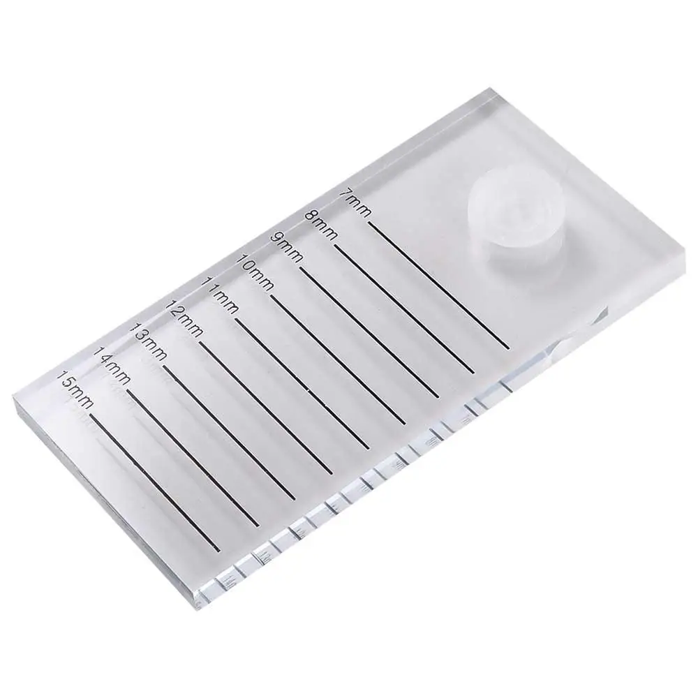 Mark Pad – support pour faux-cils, étagère d'extension de cils, plaque transparente, carrelage, plateau pour faux-cils, palette de colle
