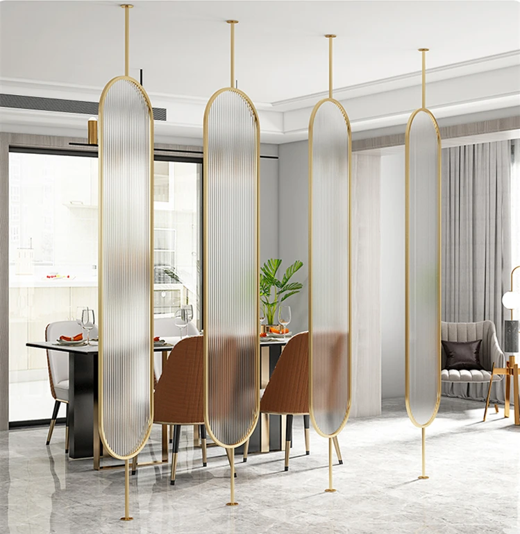 Foshan Hot Selling Glass Metal Decor Partition Custom Made 