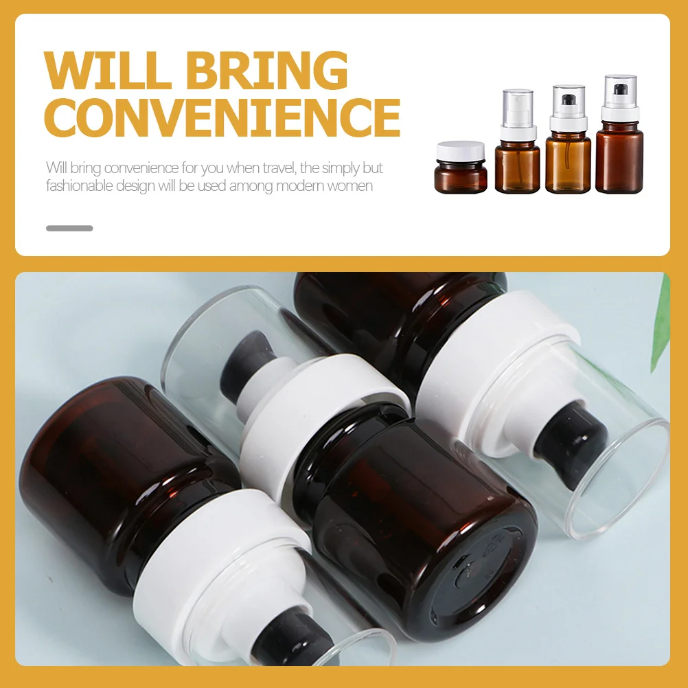 

4Pcs Spray Bottles 40Ml 60Ml 120Ml 180Ml Lightweight Travel Dispenser Containers for Essential Oils Creams Makeup