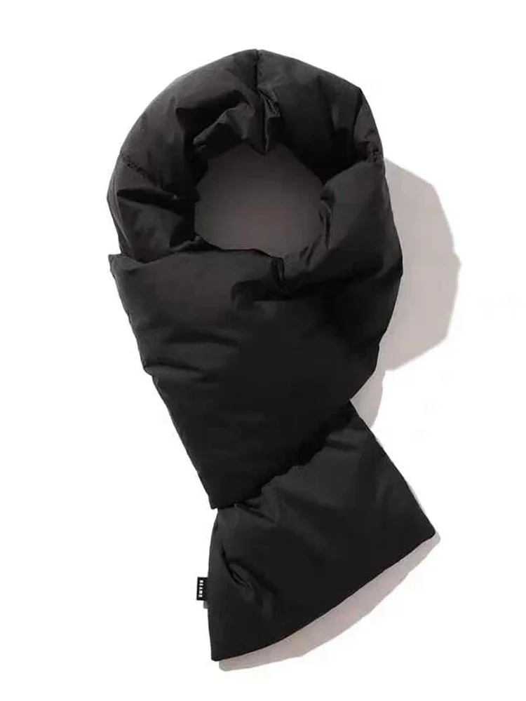 JAPAN 21AW Syal Kasual Pria dan Wanita Warna Blok Jepang untuk Musim Gugur dan Musim Dingin, Tahan Angin dan Dingin, Hangat