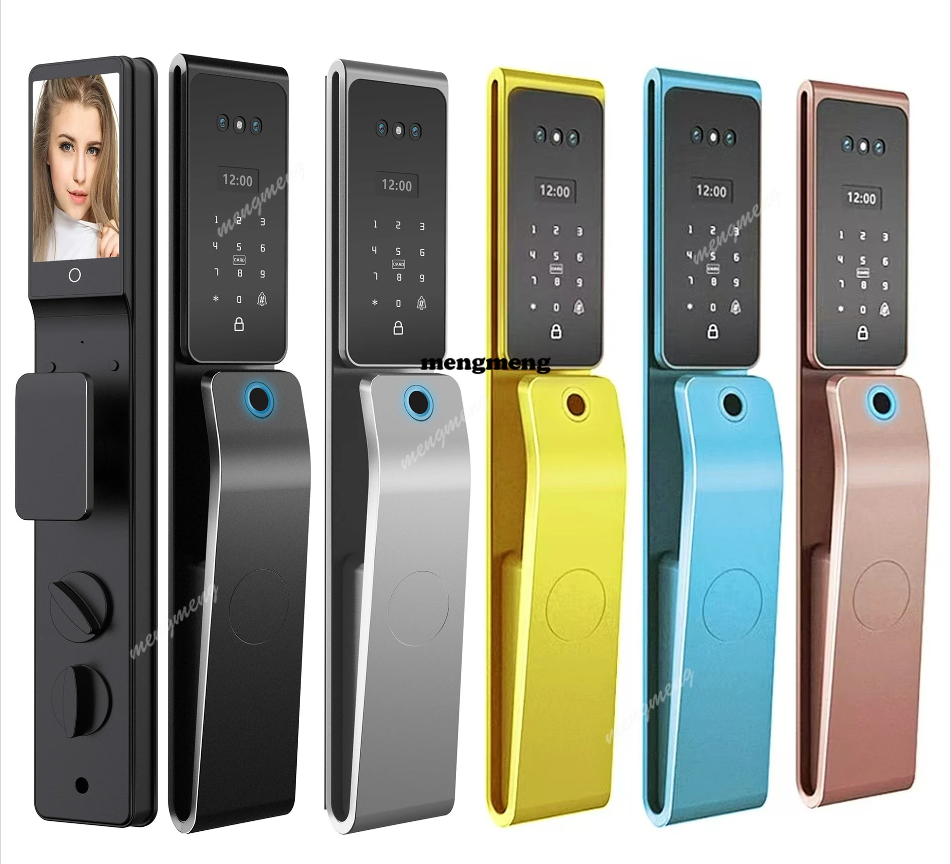 

Умный дверной замок с функцией распознавания отпечатков пальцев TTlock, электронный замок с паролем, из алюминиевого сплава, для дома