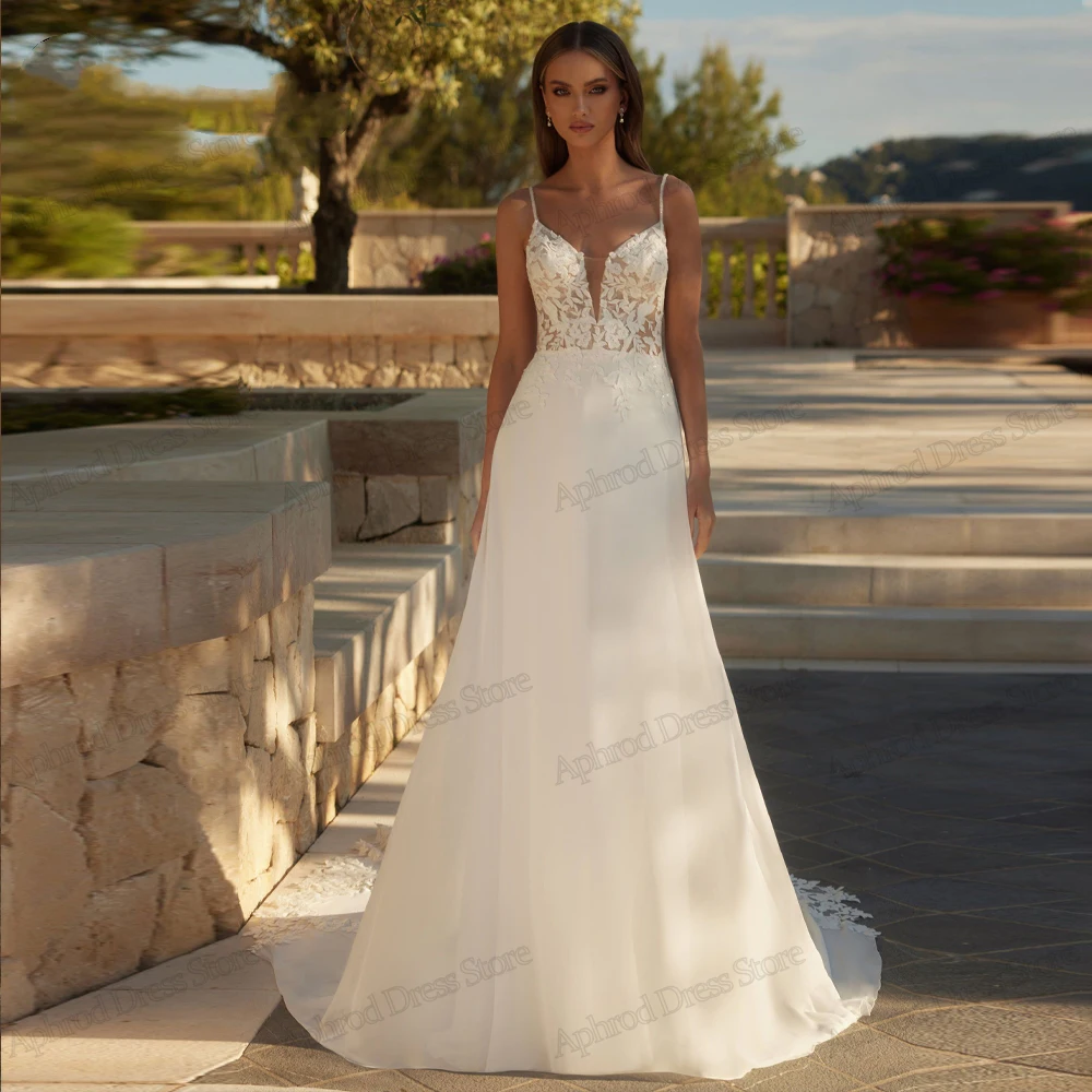 

Elegant Wedding Dresses Classic Bridal Gowns Lace Appliques Sleeveless Robes For Formal Party Vestidos De Novia 2025 Customized