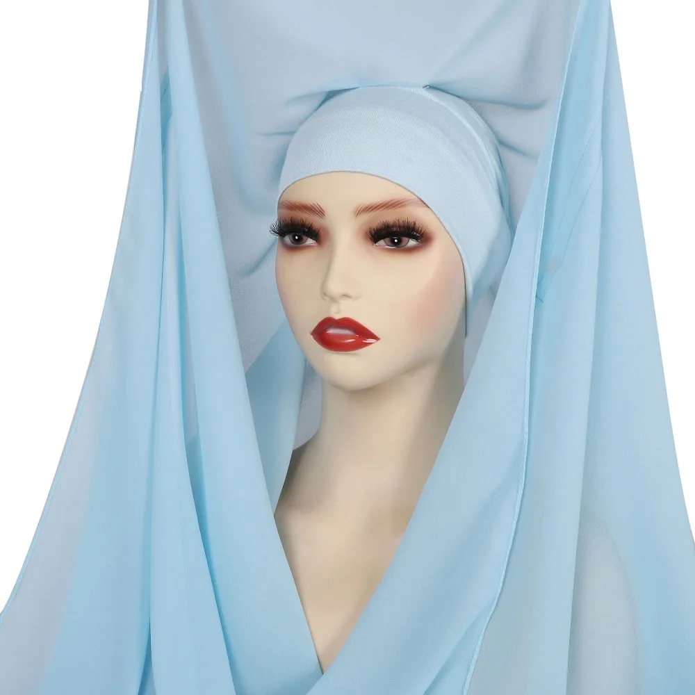 lenco-hijab-instantaneo-2-em-1-de-chiffon-com-Imas-embutidos-cor-solida-xale-feminino-de-chiffon-com-touca-interna-cobertura-total-lenco-islamico-para-a-cabeca