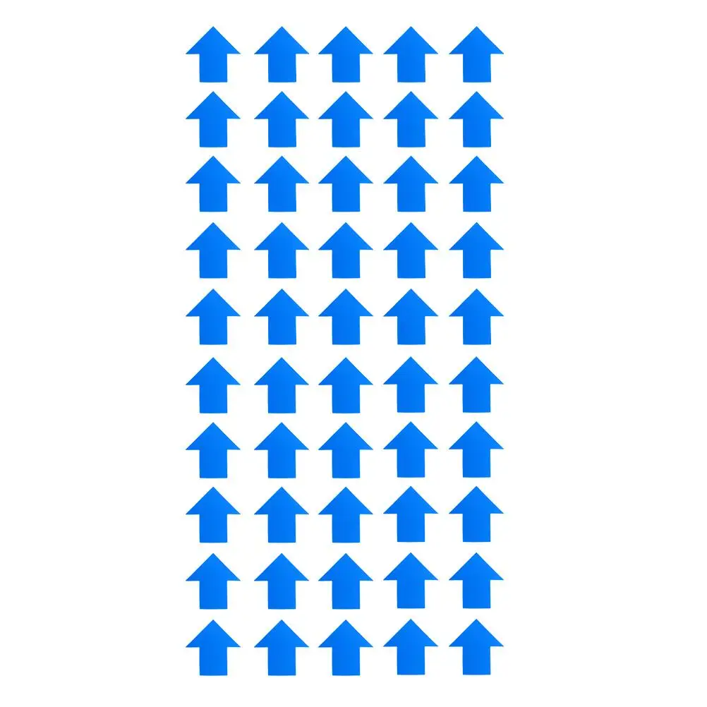 50 Pcs Decorate Warning Line Identification Stickers Copper Plate Self-adhesive