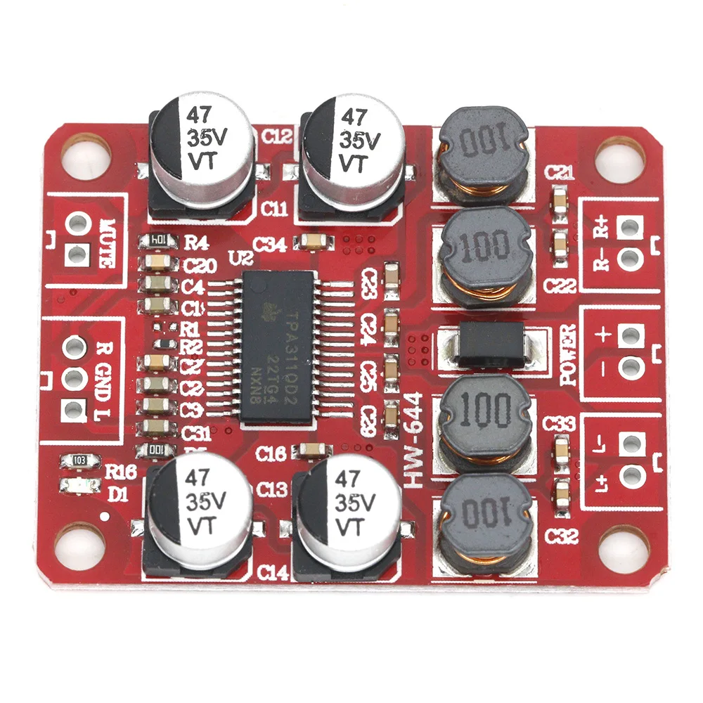 Two-channel Digital Amplificador Board TPA3110 TPA3110D2 Small 15w*2 Thin Audio Sound Amplifier Board Module