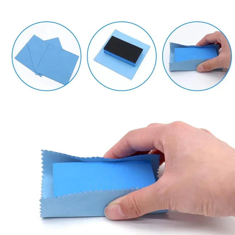 Car Ceramic Coating Sponge Applicator Automobile Glass Nano Wax Coat Applicator Pads Sponges Cloths Blue Waxing Polishing Tools