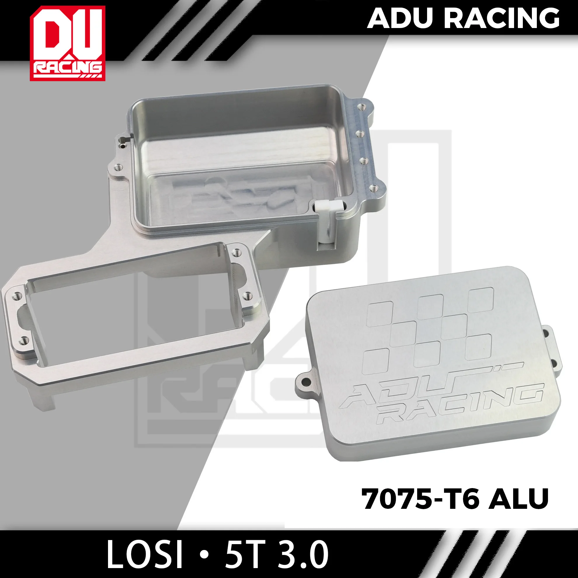 

ADU RACING 7075-T6 ALU RADIO BOX SERVO MOUNT FOR LOSI 5IVE-TE 3.0 LOS-3723