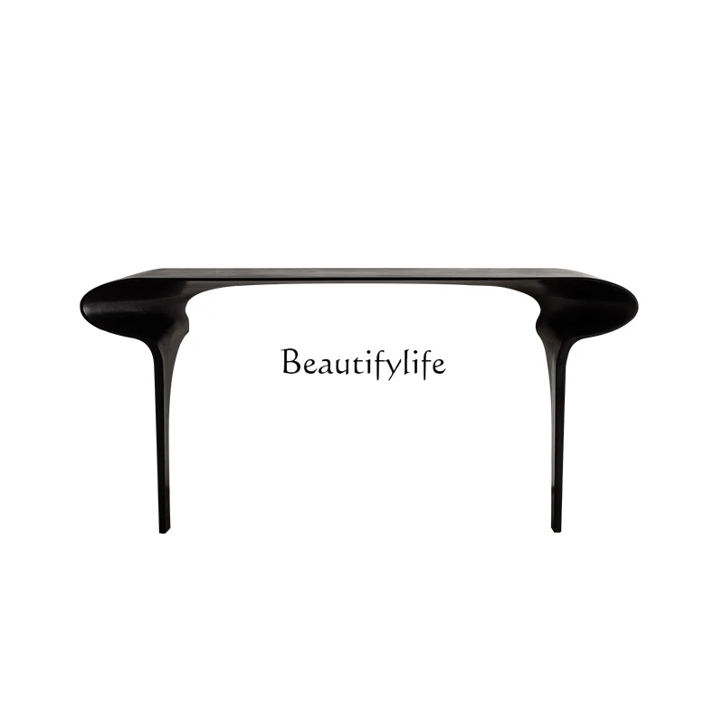 

Art porch table wabi-sabi wind entrance foyer All solid wood porch