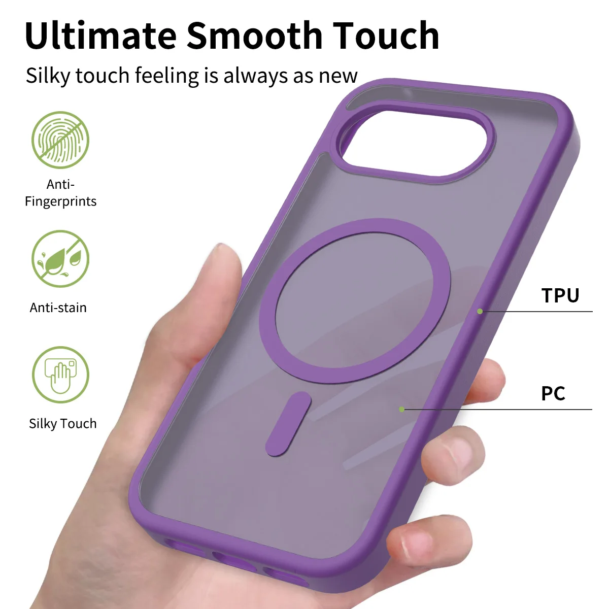 

Anti Scratch Anti-Slip Skin Feel Shockproof Case For Google Pixel 9A,9 Pro,9 10 Pro XL,10A,10 Pro Magnetic Wireless Charge Cover