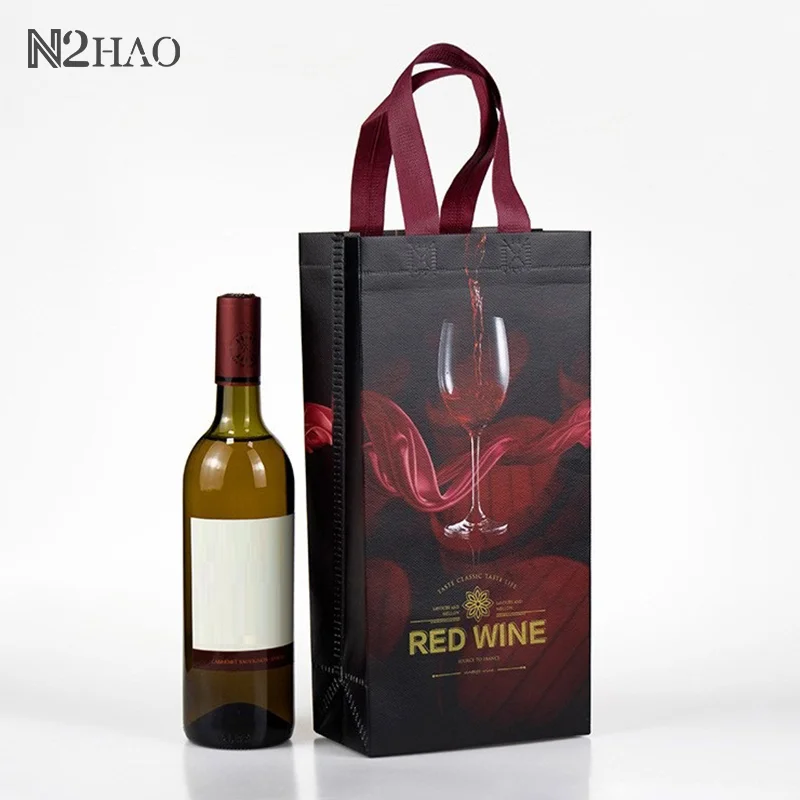 Thickened Non-woven Wine Bag Single And Double Red Wine Packaging Hand Bag Wine Portable Gift Packaging Bag