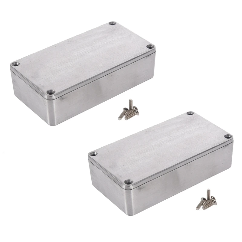 New 2X Diecast Aluminium Electronics Project Box Case Enclosure Instrument Waterproof, Standard 1590B 112X60x31mm