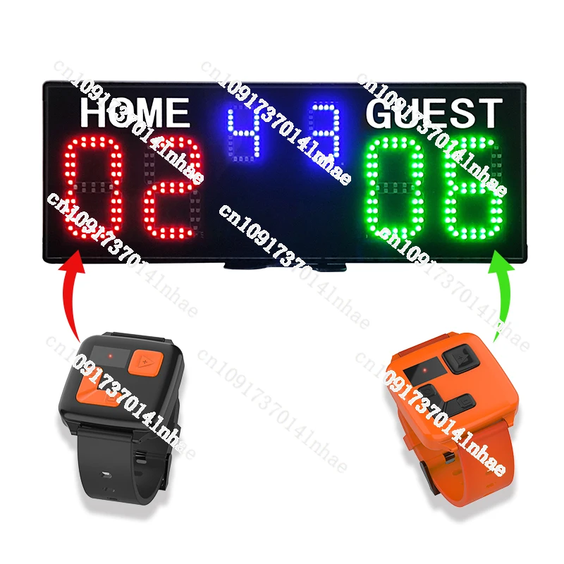 

Ganxin Portable Bag Customized Rechargeable Battery Team Sport Padel Electronic Scoreboard Wrist Control Digital Led Scoreboard