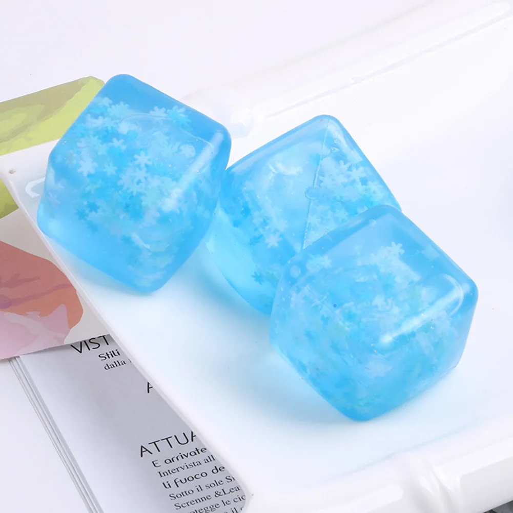 Ice Cube Squeeze Toy Creative Mini Anxiety Relief Toy Versatile Ice Cube Stress Balls for Adults Stress Relief
