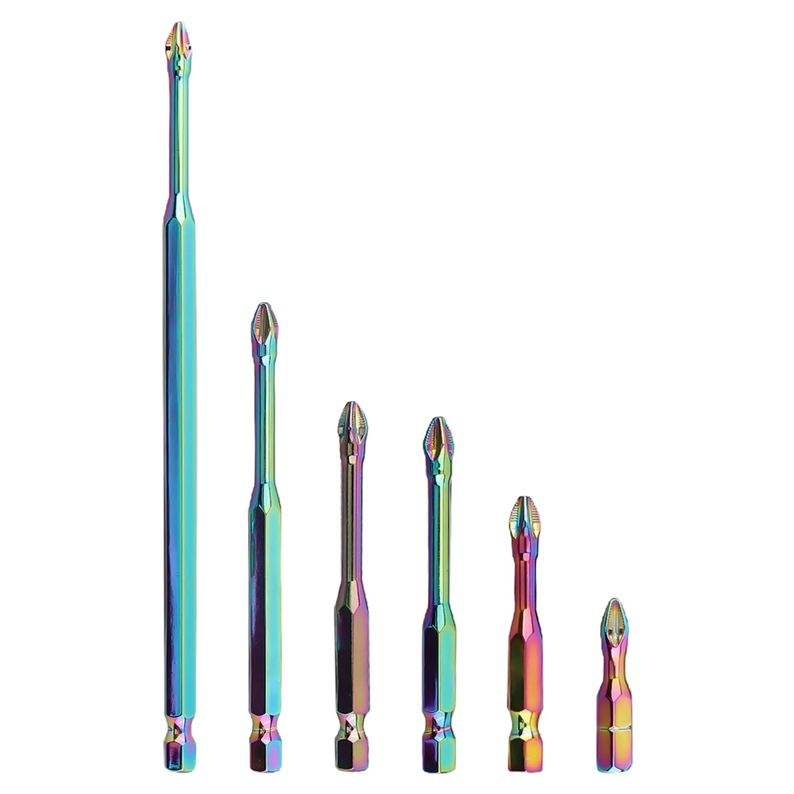 

1 шт., электрическая отвертка, магнитная пакетная головка, промышленный класс 25-150 мм, для ударной отвертки, противоскользящая крестовая отвертка