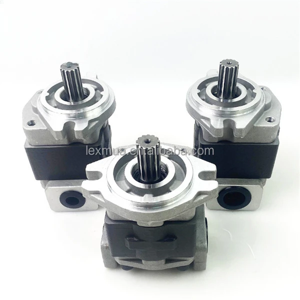 Japan Small Hydraulic Oil Gear Pumps Forklift Parts Sgp1 Sgp2 Shimadzu Hydraulic Pump Gear 10 Spline