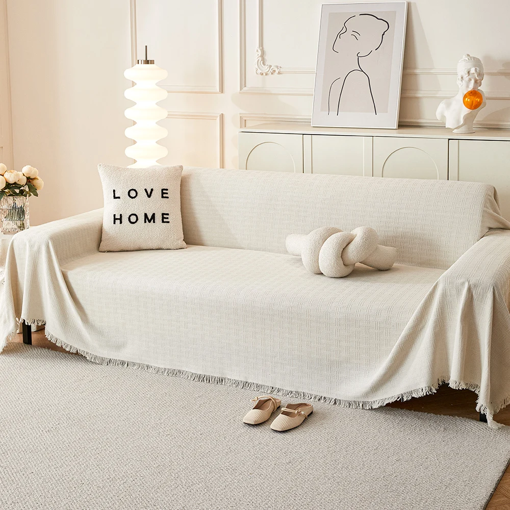 Couch Cover Sofa Covers Slipcover for Loveseat Recliner Chair Futon, Washable Protector Thick Breathable Fabric, Living Room