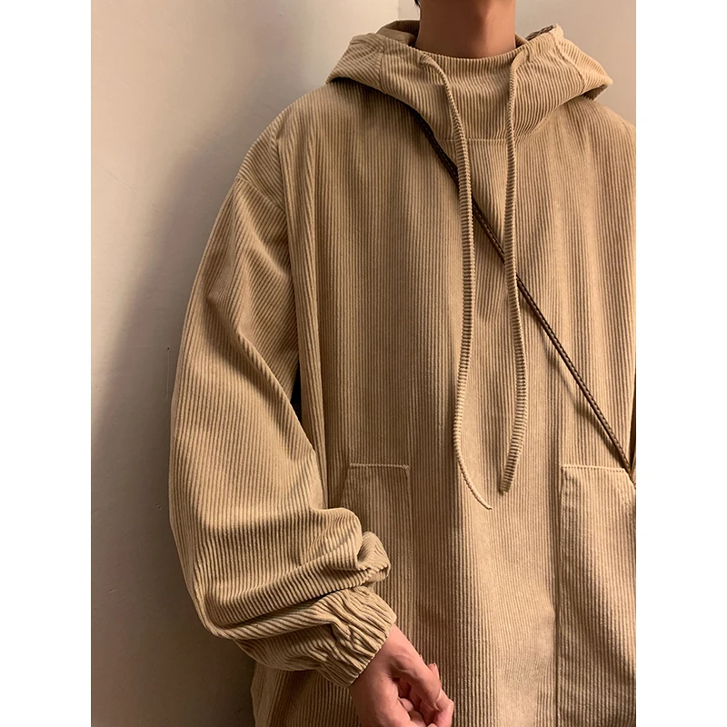 

Oversize Hooded Velvet Sweatirt Men's American Retro Sle Spring Autumn Loose Fit Comfortable Casual Sle Garment