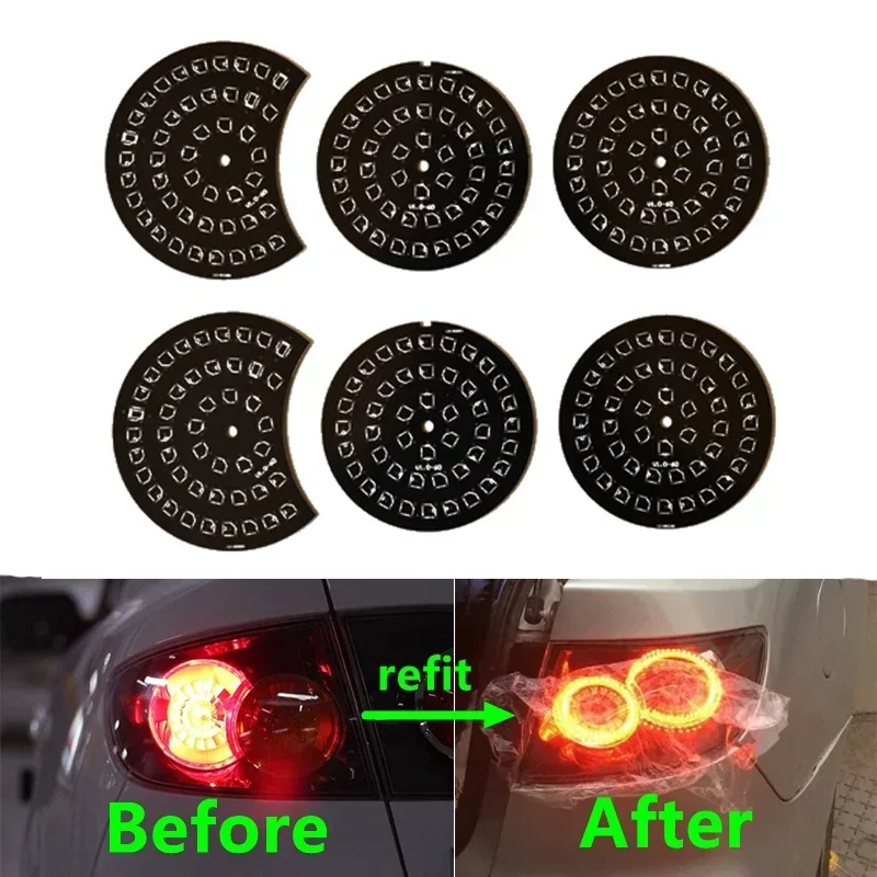 

Car Refit Migo Tail Brake Lamp Reversing Light Circuit Soldering Pad PCB Board For Mazda 3 BK 2003-2008