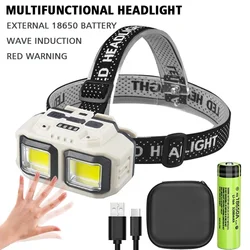 Powerful LED Headlamp Torch USB Rechargeable Flashlight Headlight Waterproof Head Light Camping Fishing Mining Light Lamp Torch