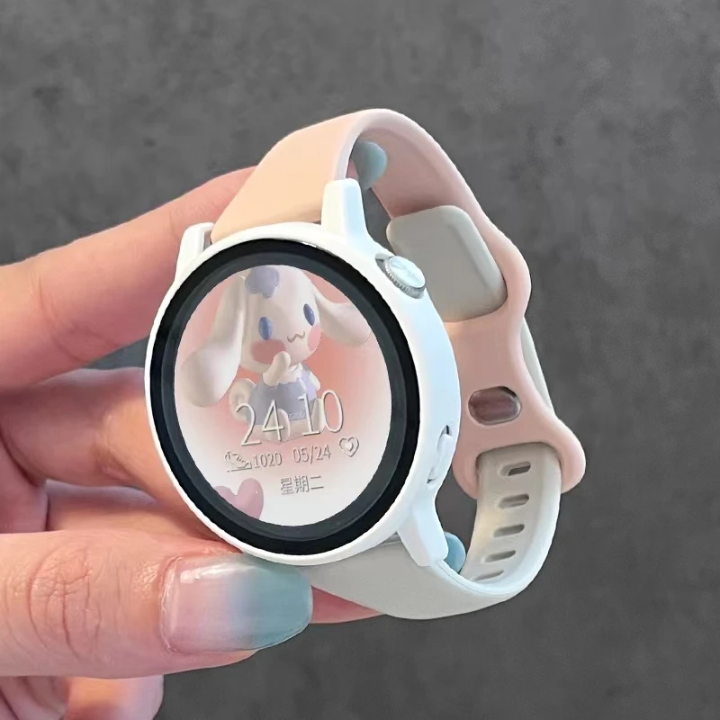 Silicone Strap for Samsung Galaxy Watch3 41/45mm 4Classic 5 40/44mm Active Gear Loop for Huawei Watch GT Huami Amazfit GTR Band