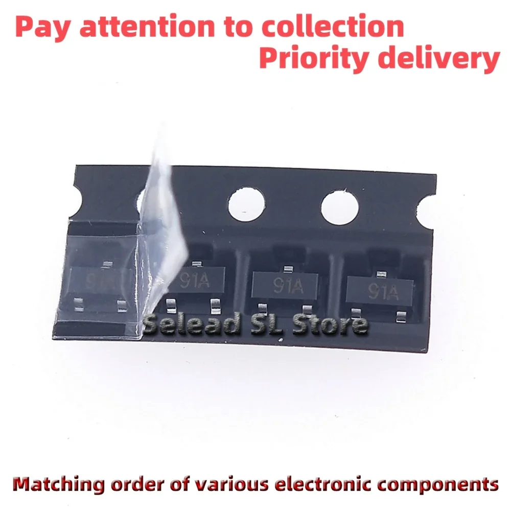500 Buah/Lot FMMT591ATA FMMT491ATA Silkscreen 91A/41A SOT-23 MOSFET