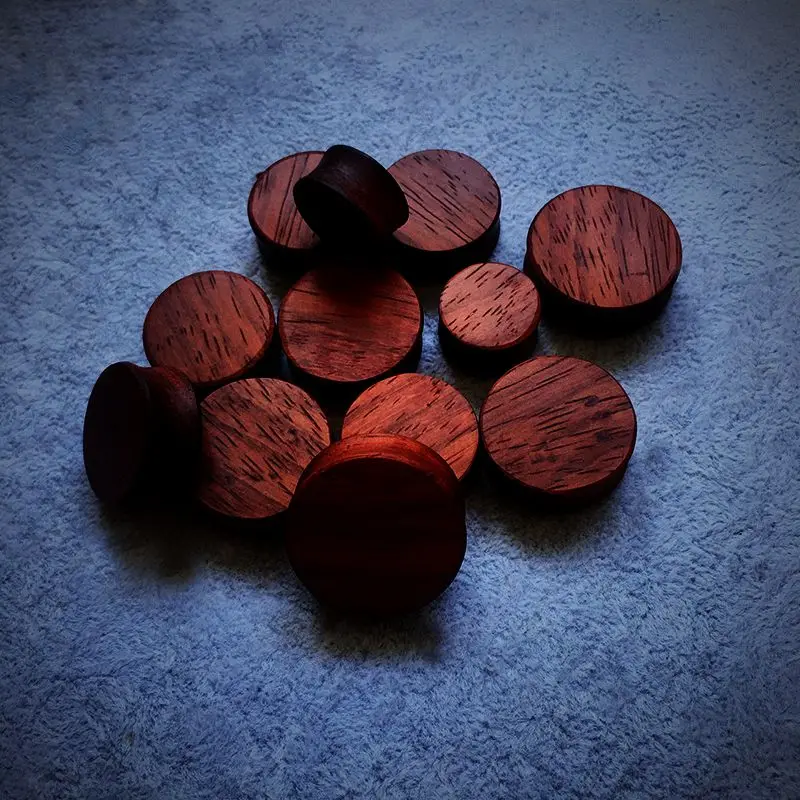 8mm-100mm Handmade Texture Wooden Ear Plugs Tunnels Unisex Screw Tunnel Plug Ear Piercing Stretchers for Ear Expansion Big Size