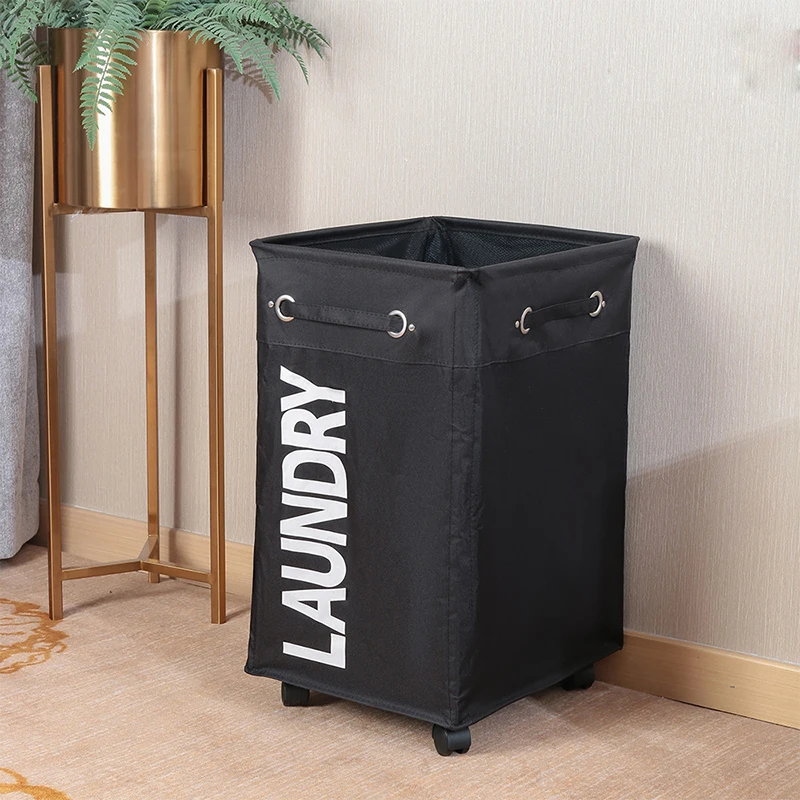 

Collapsible Laundry Basket Large With Handles-Splicing Wheels Home Accessories Hamper Sorter Cloth Organizer Storage Foldable
