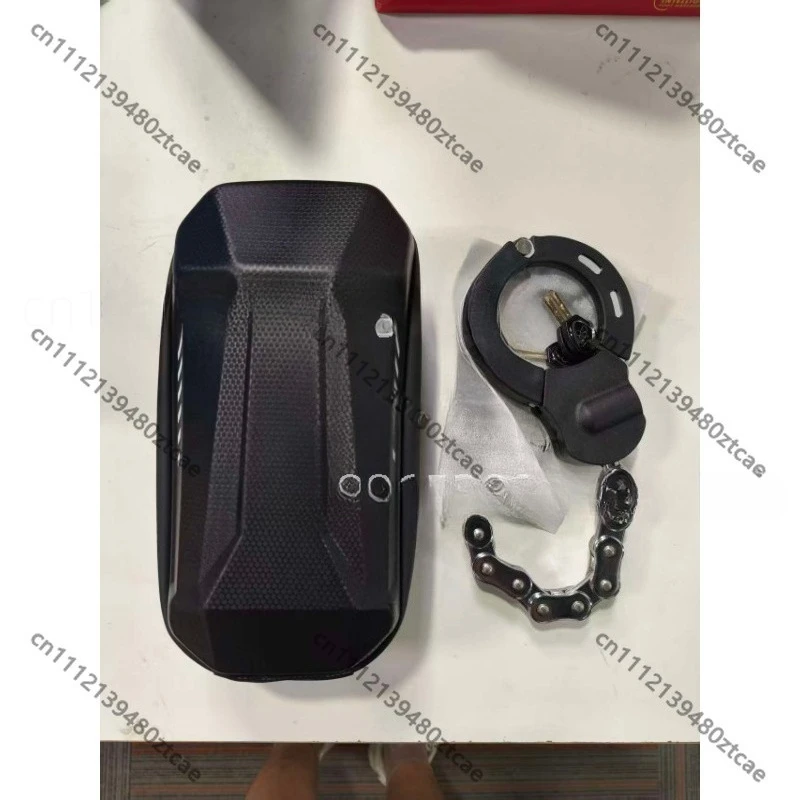 Chain Lock Storage Bag With Fixing Straps For Electric Scooter Motorcycle Bicycle Anti Theft Lock Carry Pouch