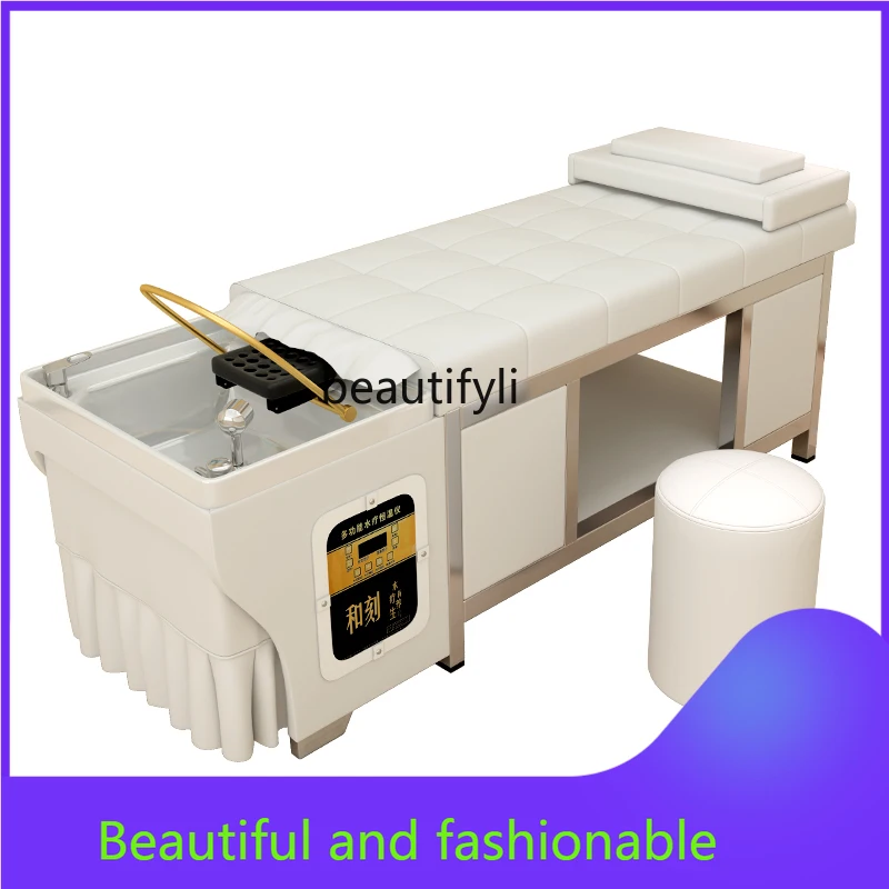 

zGHead Therapy Beauty Massage Bed Thai Style Shampoo Chair Hair Salon Physiotherapy Health Care Steaming Bed