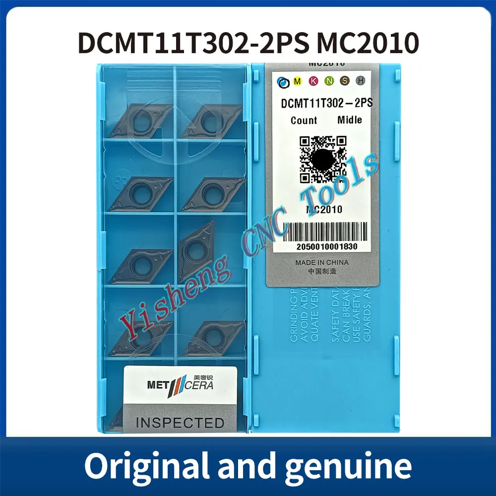 METCERA Schneidwerkzeuge DCMT070204-2PS DCMT070204-PSF DCMT11T302-2PS DCMT11T302-PSF DCMT11T304-2PS MC2010 PV2110 CNC-Klingen