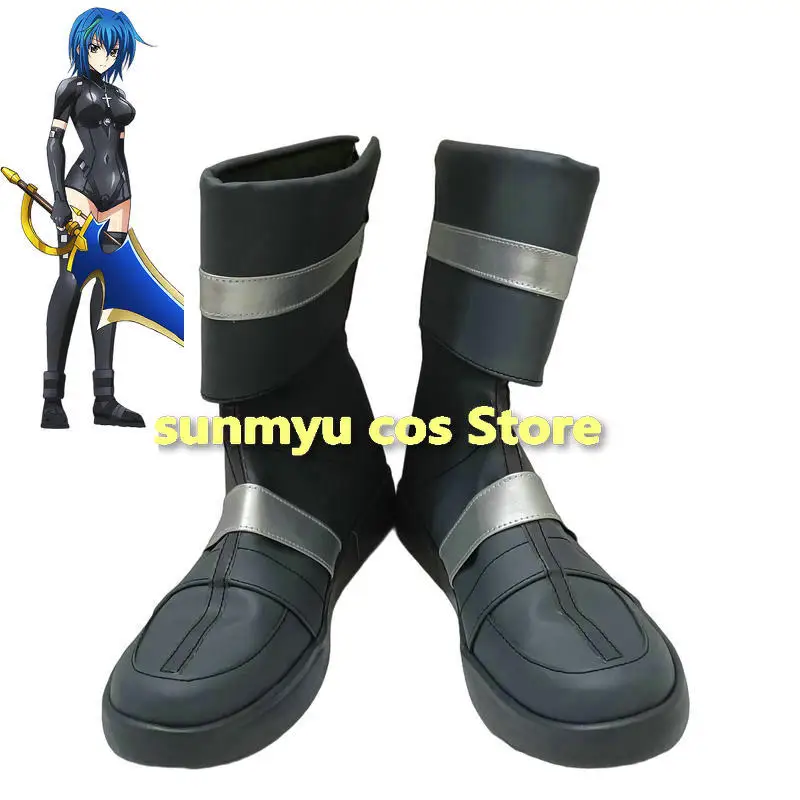 High School DxD Xenovia Grey boots Cosplay Shoes