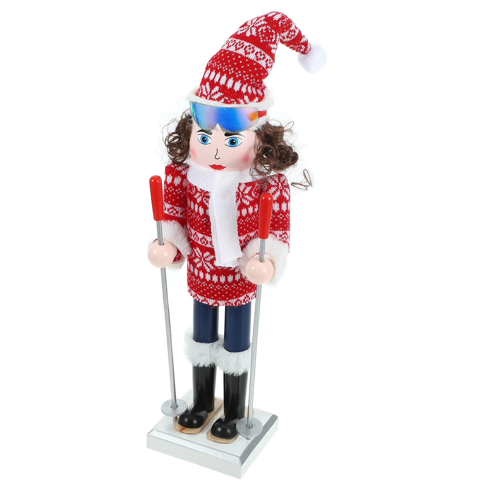 

Wooden Nutcracker Ornament Small Christmas Decor Creative Home Tabletop Decoration For Hotel Restaurant Coffee Shop