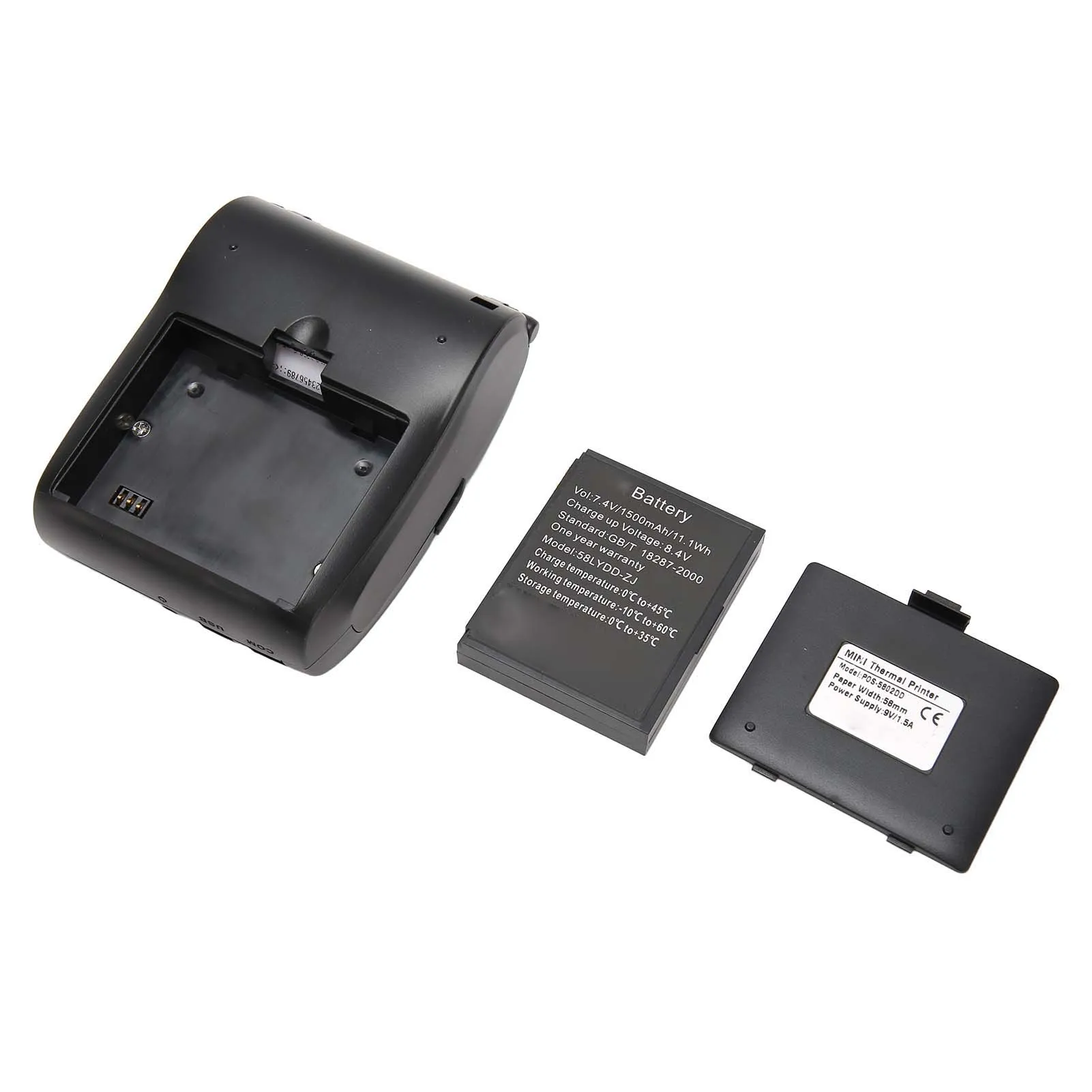 58mm Thermal Printer BT4.0 Printing Width 203DPI Accuracy 90mm/s High Speed 100km TPH 58mm Shipping Label Printer for Logistics