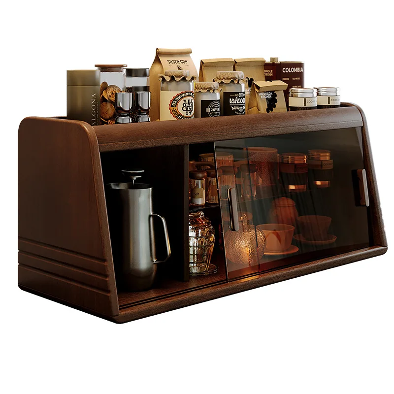 

Solid wood cup holder, cup storage rack, desktop dust-proof water cup, coffee cup, household dining table, countertop storage ca