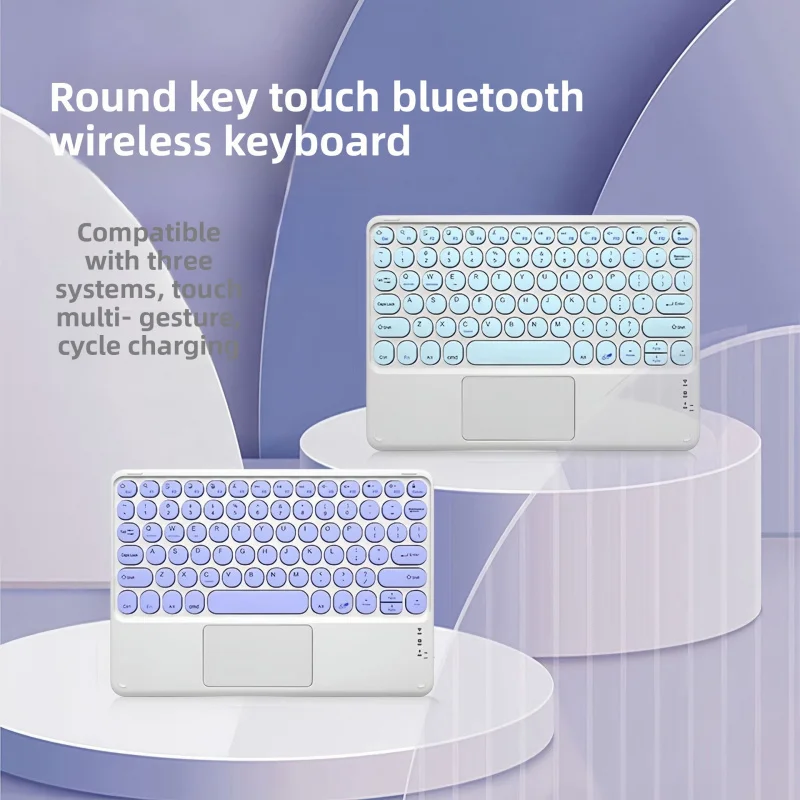 

Беспроводная Bluetooth-клавиатура, подходящая для мобильных телефонов, планшетов, бесшумная, ультратонкая, магнитная