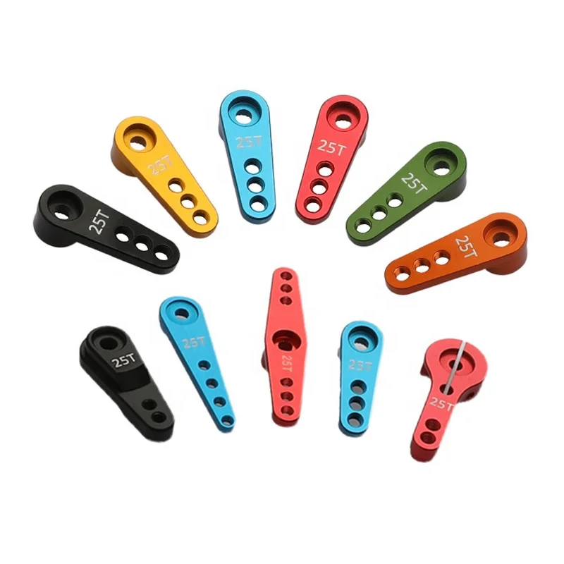 30PCS25T M3 Single Aluminum Servo Arm Horn For Futaba Savox Xcore HL HSP HD Power DS3225 MG996R RC Boat Spare Parts