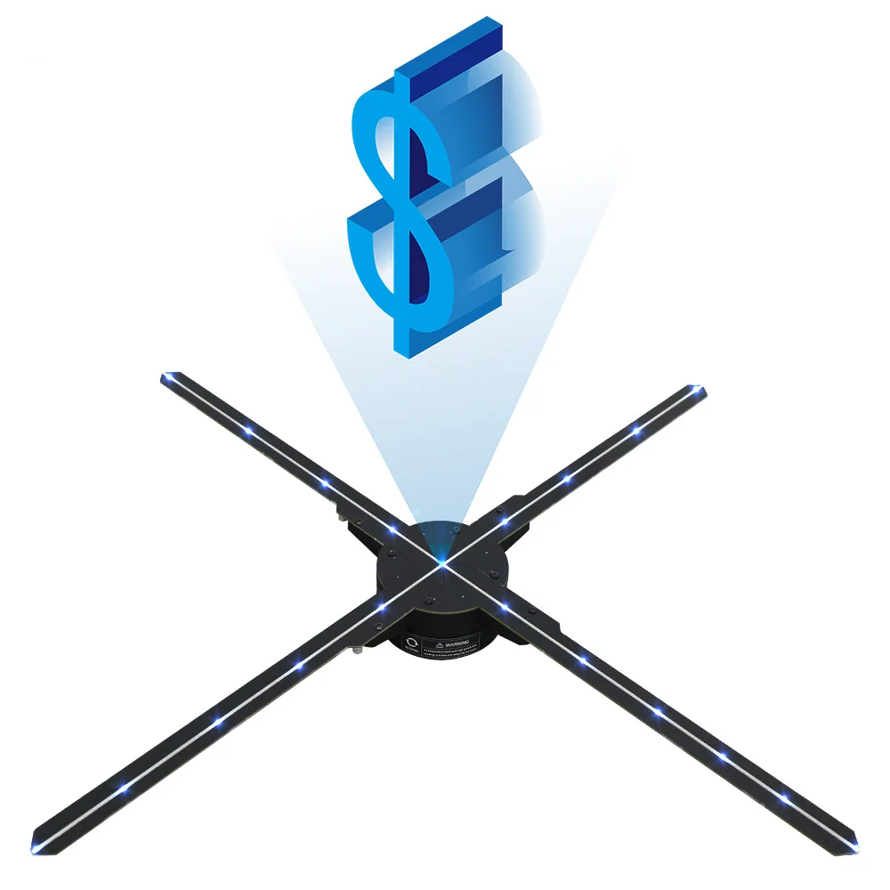 

HDFocus 65cm WiFi 3D Hologram LED Fan High Definition 3D Advertising Projector Equipment with HD Resolution