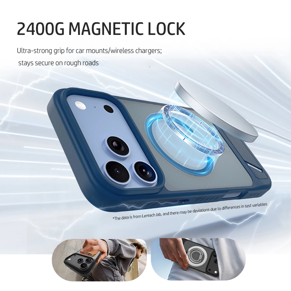 Für iPhone 18 Pro Hülle Ständer Magnetische Hülle PC+TPU Schutz Für iPhone 17 Pro Hülle – Detail 9