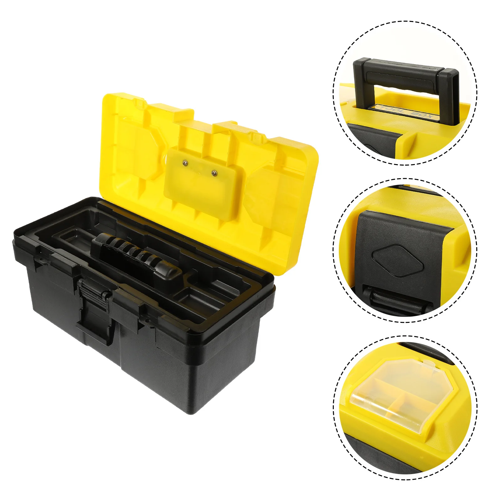 Mechanics Tool Box Plastic Tray Large Capacity Waterproof Portable Tool Case Organizer Storage Box for Electrician