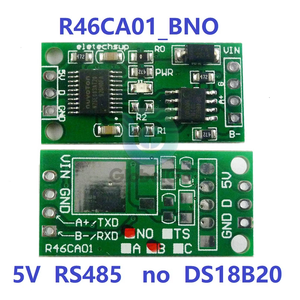 DS18B20 RS485 RS232 TTL Com UART sensor de temperatura sensor de adquisición de temperatura Modbus RTU para Arduiuo PC PLC MCU