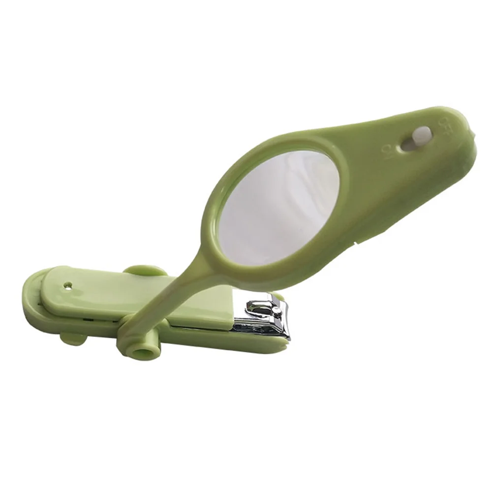 

Baby Nail Clippers With Light Magnifier Safe Non-Rust Metal Blade For Newborns Infants Kids Adults Green Nail Care Tool