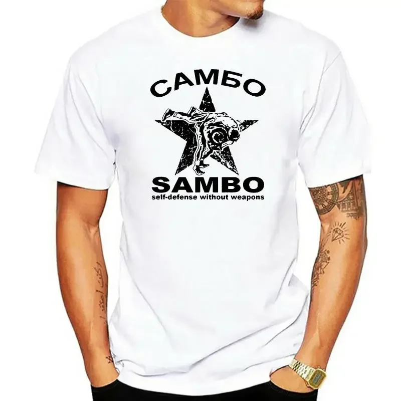 7462D Fashion Hot sale 100% cotton Sambo CAMBO self defence without weapon Russian kung fu army green t-shirt Tee shirt