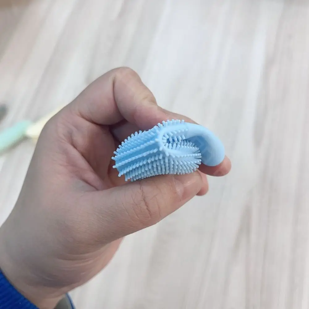 

Silicone Pet Teeth Cleaning Fingertips Super Soft 360° Cleaning Pet Toothbrushes Durable Nontoxic Cats Mouth Cleaner