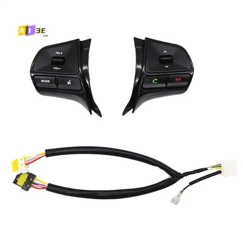 

A03E-автомобильный многофункциональный переключатель громкости на рулевом колесе для KIA K2 Rio 2011-2016, глянцевый черный