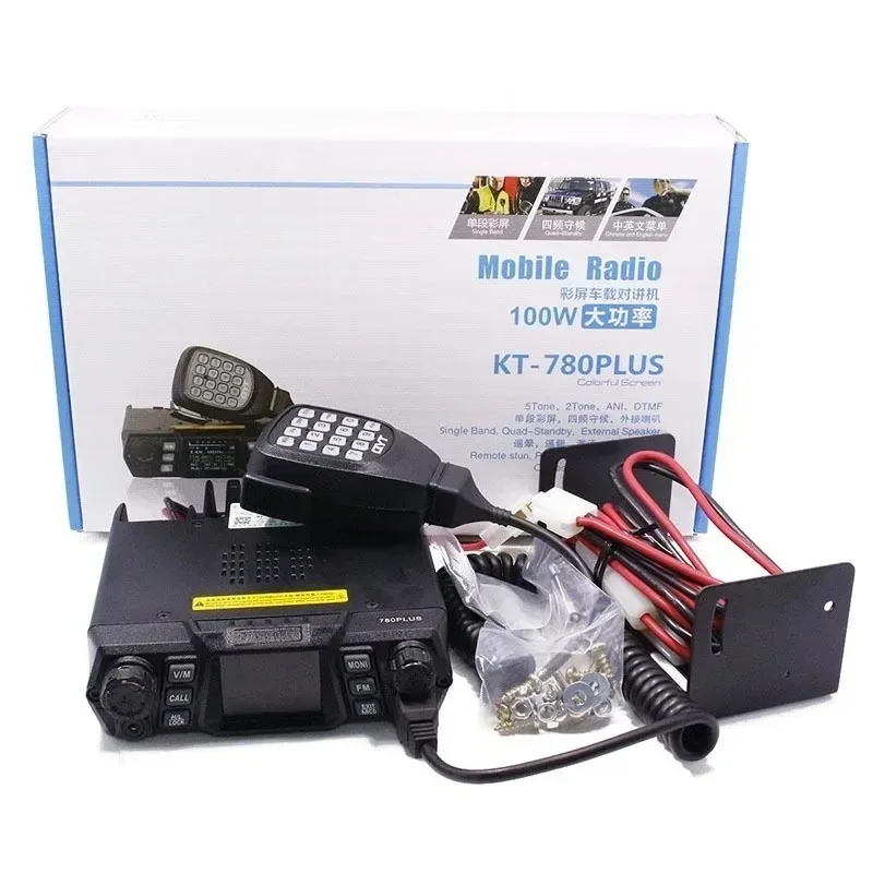 QYT KT-780 Plus High Power 100W VHF 136-174mhz or 75W UHF 400-480MHz Car Radio/Mobile Transceiver KT780 Long Range Transceiver