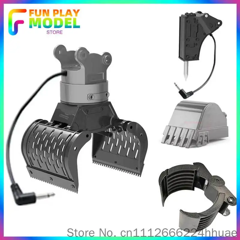 Remote Control Car Accessories: 550/593/594/580/650/671 Alloy Wood Grabber Excavator Bucket Demolition Head Plastic Ball Grabber
