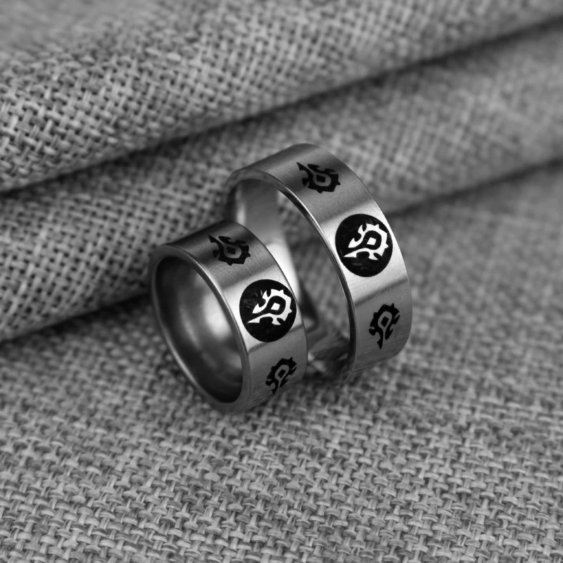 Men\'s titanium steel ring, laser skull punisher ring, men\'s jewelry, black ring