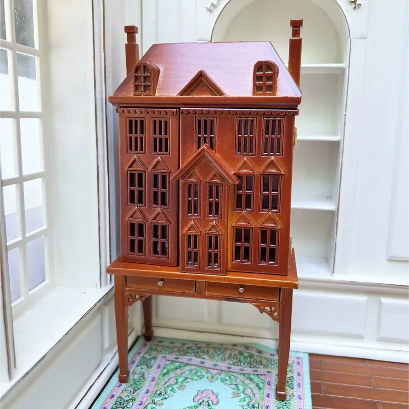 Furniture Decorations Mini Carved Tables and Chairs Computer Desks and Chairs  Scenes Ob11 Furniture BJD 1: 12 European Style